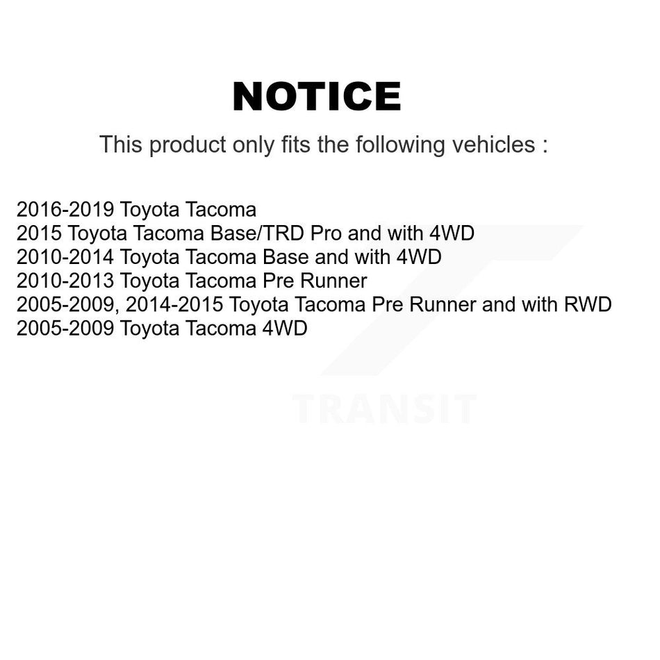 Front Suspension Ball Joint And Tie Rod End Kit For Toyota Tacoma KTR-102401