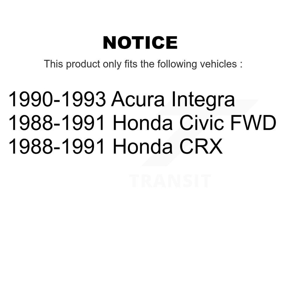 Front Suspension Ball Joint And Tie Rod End Kit For Honda Civic Acura Integra CRX KTR-102540