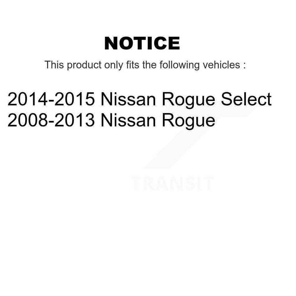 Front Suspension Control Arm Assembly And Tie Rod End Kit For Nissan Rogue Select KTR-102670