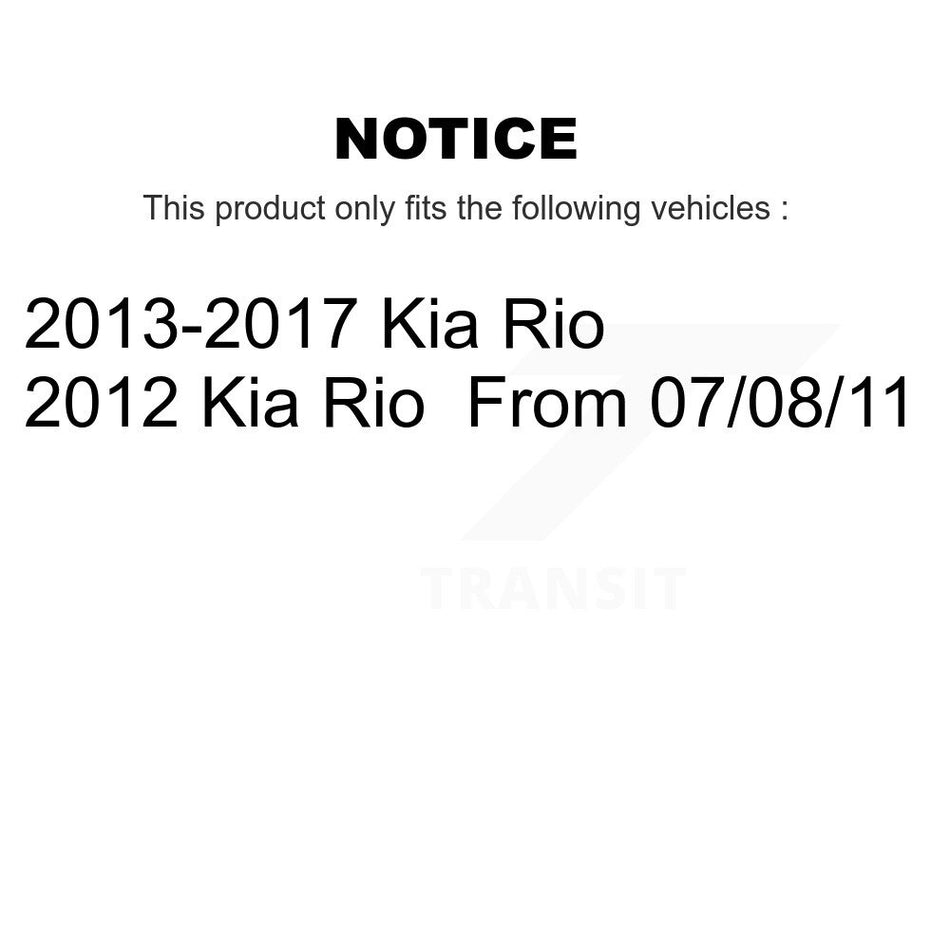 Front Suspension Control Arm Assembly And Tie Rod End Kit For Kia Rio KTR-102678