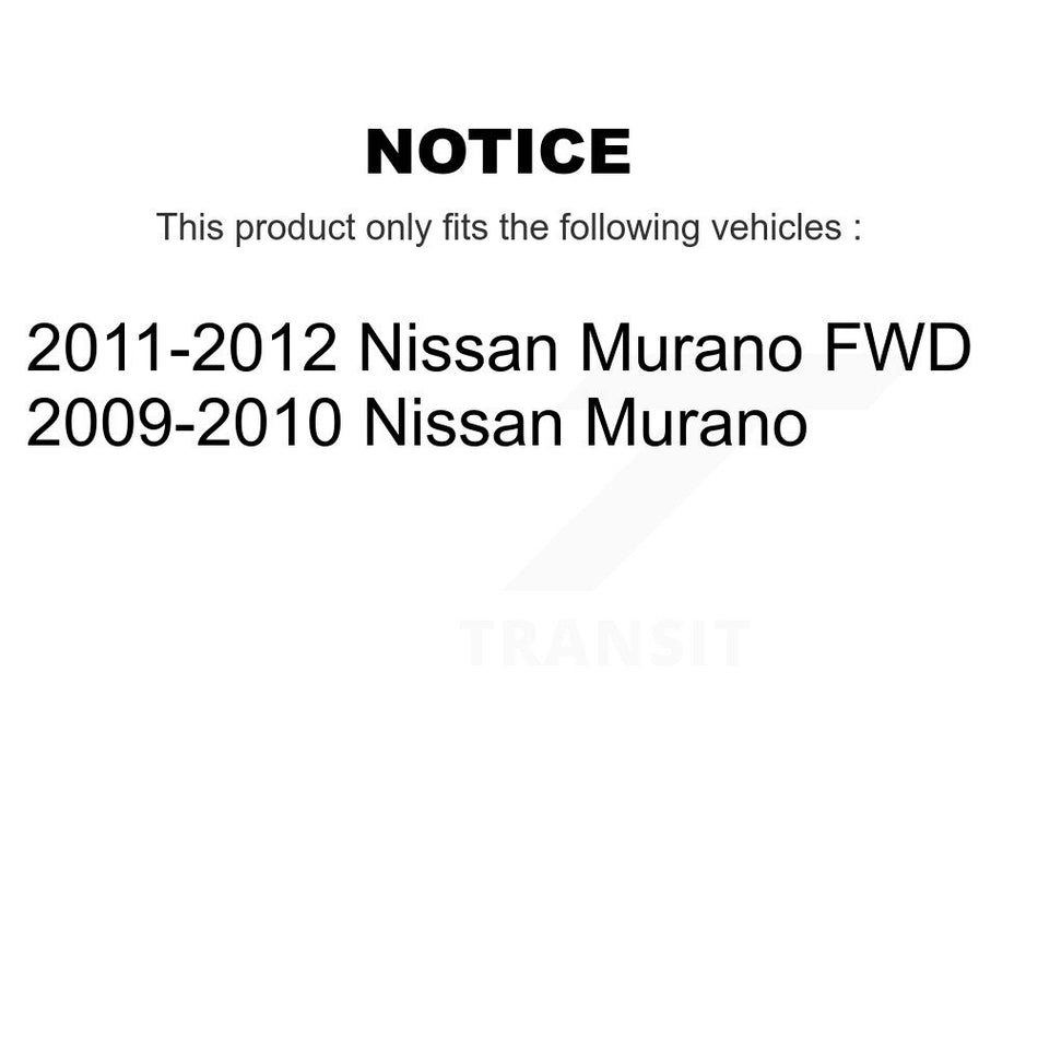 Front Suspension Control Arm Assembly And Tie Rod End Kit For Nissan Murano KTR-102684