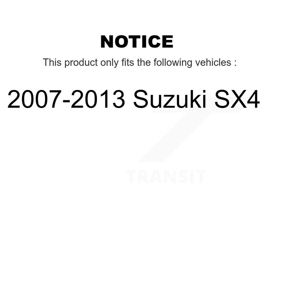 Front Suspension Control Arm Assembly And Tie Rod End Kit For 2007-2013 Suzuki SX4 KTR-102770