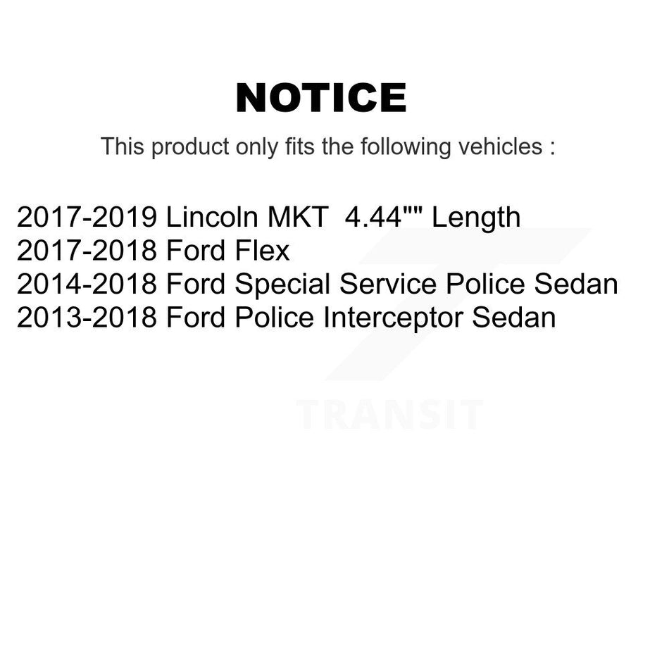 Front Suspension Control Arm Assembly And Tie Rod End Kit For Ford Police Interceptor Sedan Flex Lincoln MKT Special Service KTR-102793