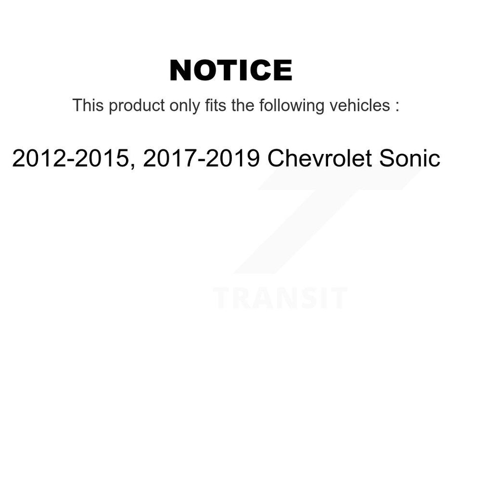 Front Suspension Control Arm And Ball Joint Assembly Steering Tie Rod End Stabilizer Bar Link Kit (8Pc) For Chevrolet Sonic KTR-102947