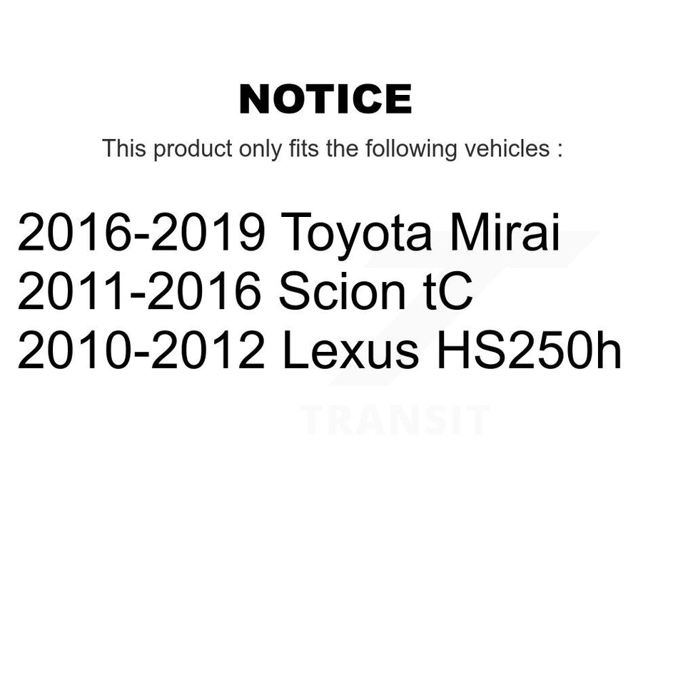 Front Suspension Control Arm And Tie Rod End Kit For Scion tC Lexus HS250h Toyota Mirai KTR-103103