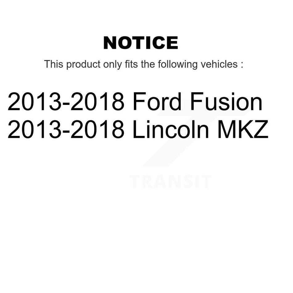 Front Suspension Control Arm And Ball Joint Assembly Steering Tie Rod End Stabilizer Bar Link Kit (8Pc) For 2013-2018 Ford Fusion Lincoln MKZ KTR-103239