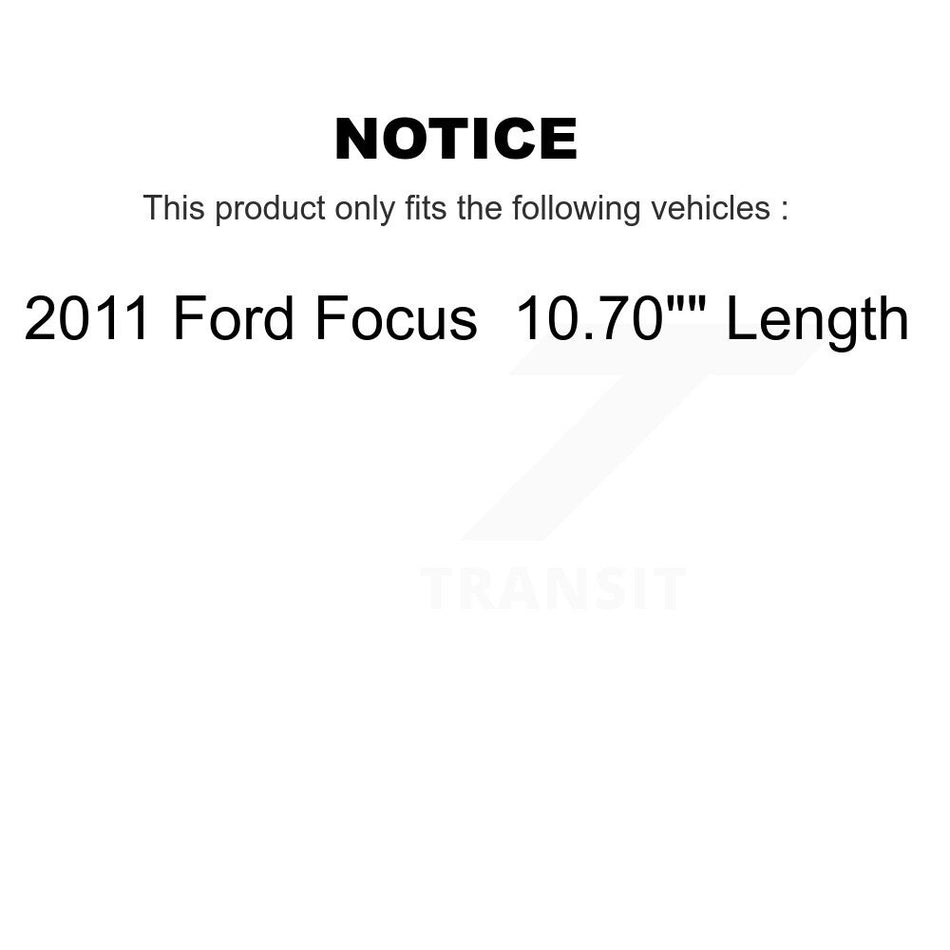 Front Rear Suspension Stabilizer Bar Link Kit For 2011 Ford Focus 10.70" Length KTR-103286