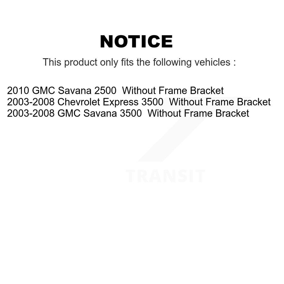 Front Control Arms Assembly And Lower Ball Joints Tie Rods Link Sway Bar Suspension Kit (13Pc) For Chevrolet Express 3500 GMC Savana 2500 Without Frame Bracket KTR-103456