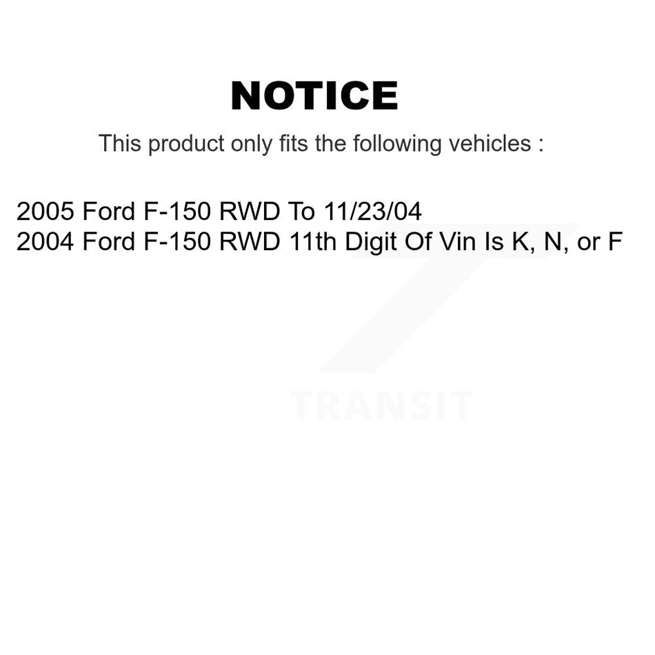 Front Control Arms Assembly And Lower Ball Joints Tie Rods Link Sway Bar Suspension Kit (10Pc) For Ford F-150 RWD KTR-103524