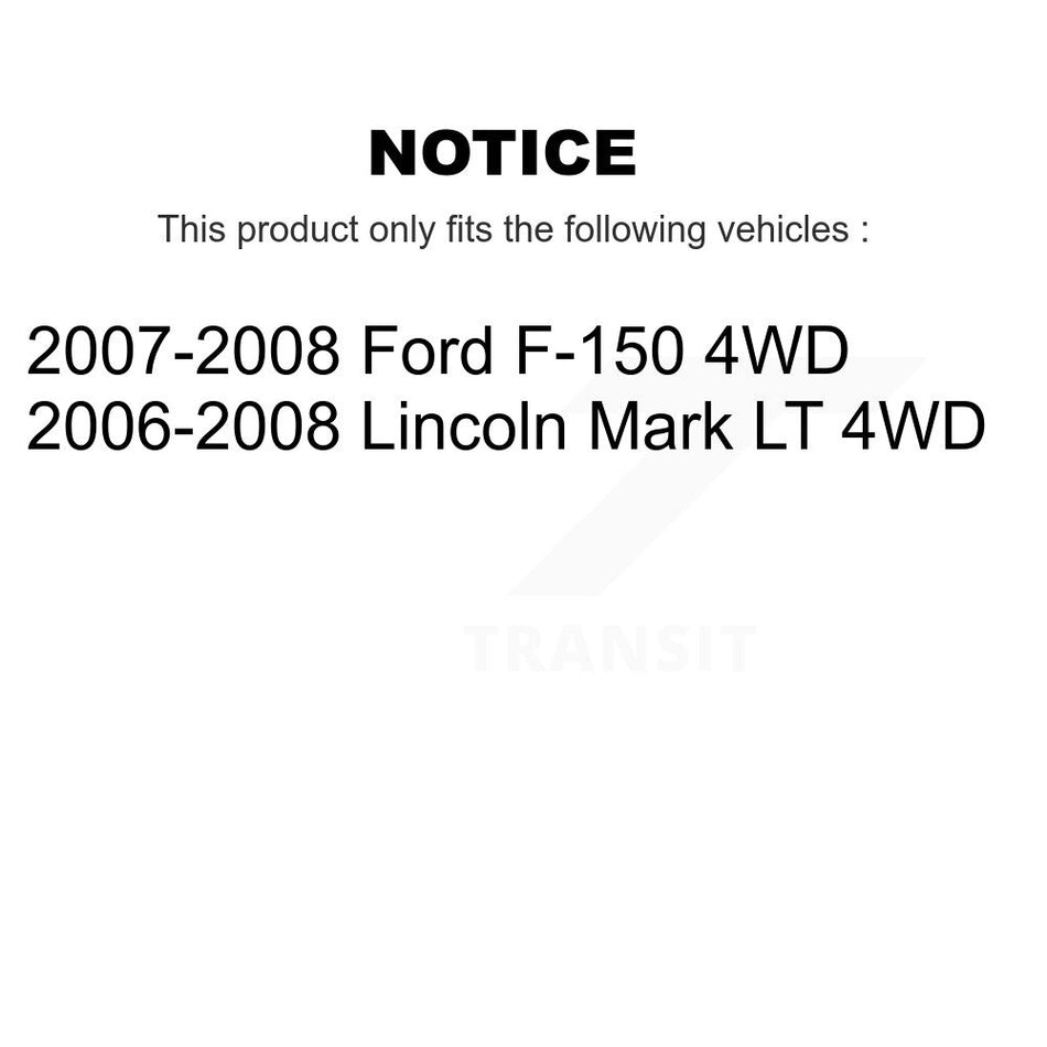 Front Control Arms Assembly And Lower Ball Joints Tie Rods Link Sway Bar Suspension Kit (10Pc) For Ford F-150 Lincoln Mark LT 4WD KTR-103527