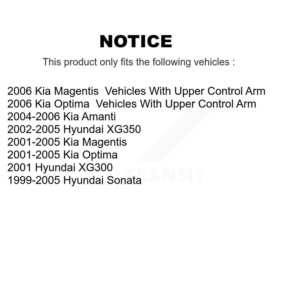 Front Steering Tie Rod End Kit For Hyundai Sonata Kia Optima XG350 Amanti XG300 Magentis KTR-103778