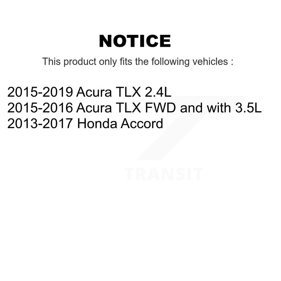 Front Steering Tie Rod End Kit For Honda Accord Acura TLX KTR-103878