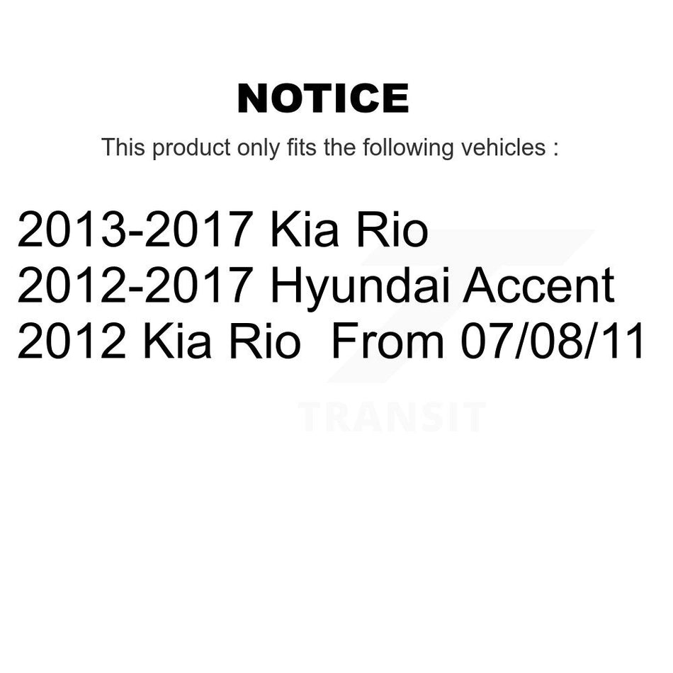 Front Steering Tie Rod End Kit For Hyundai Accent Kia Rio KTR-103884