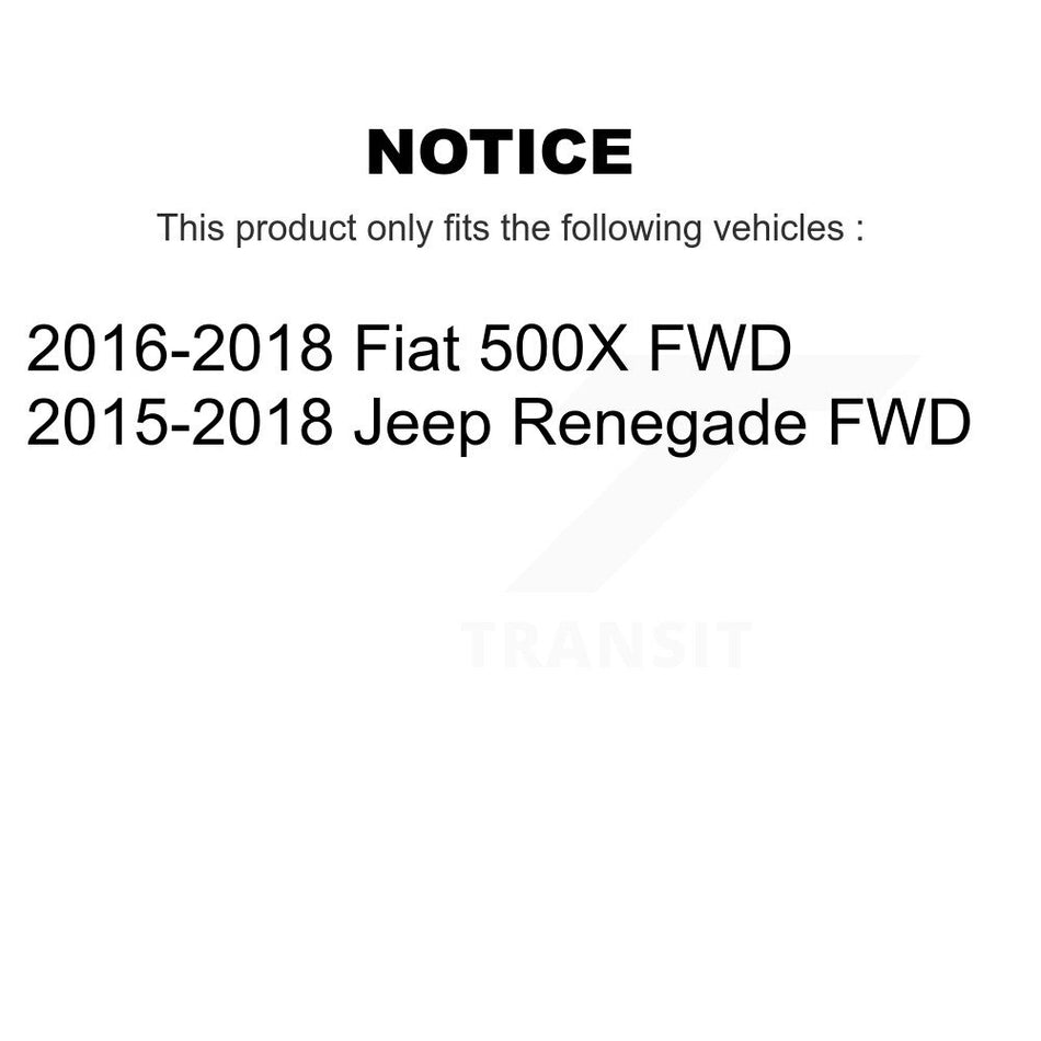 Front Rear Suspension Stabilizer Bar Link Kit For Jeep Renegade Fiat 500X FWD KTR-103926