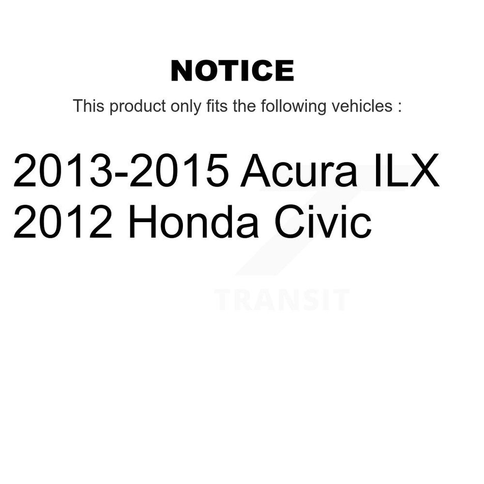 Front Suspension Control Arm Assembly And Tie Rod End Kit For Honda Civic Acura ILX KTR-104096