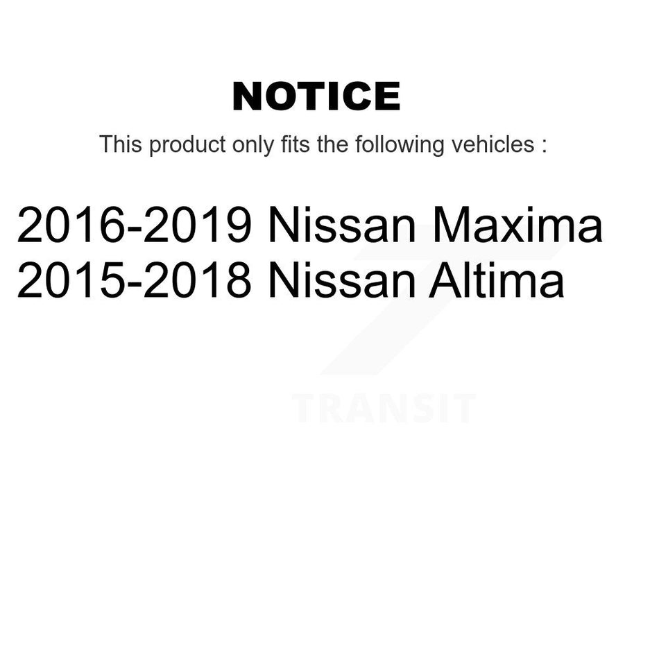 Front Suspension Control Arm And Ball Joint Assembly Steering Tie Rod End Stabilizer Bar Link Kit (8Pc) For Nissan Altima Maxima KTR-104153